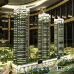 1/110 Shanhai City Residences Model Showcases Luxurious Realism