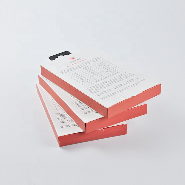 Cardboard Packing Box with Clear Window Car Charger USB Data Cable Support