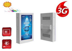 Quality Waterproof Digital Signage Outdoor LCD Display 65 Inch 1500 Nits Brightness wholesale