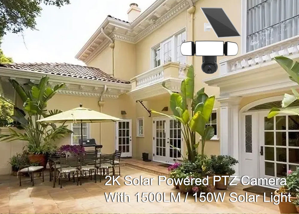 Solar Power Wi-Fi Connectivity Home Security Camera covering 0-15M PIR Solar Light Camera