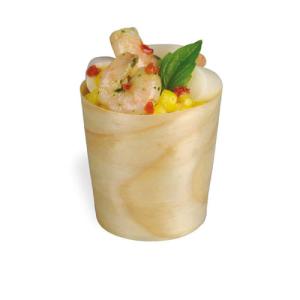 Quality Eco Friendly Pine Wooden Mini Disposable Trifle Cups For Food Dessert 4.5cm wholesale