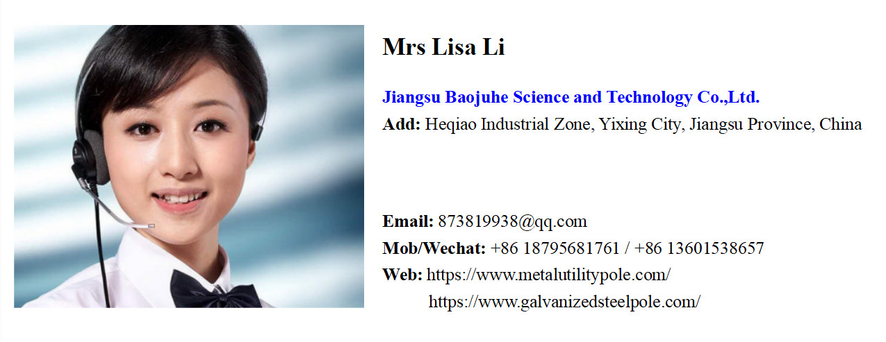 Hot Dip Galvanized Monopole cell Tower Steel Telecommunication Pole 20 - 50m Height