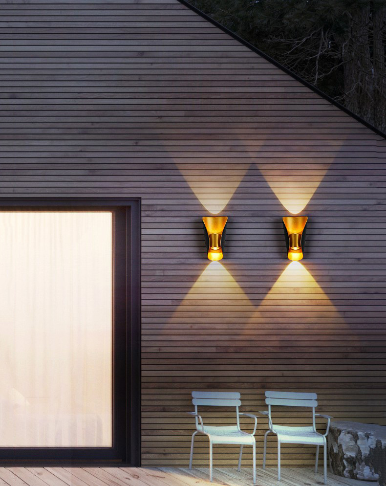 IP65 water proofing exterior wall lamps outdoor COB 6W led wall lights outside led wall lamp light fixtures