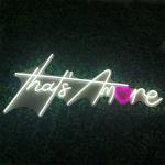 Window Hanging Neon Letter Signs Output 12-24V Acrylic Wedding Decoration