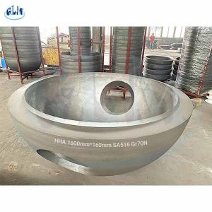Quality SA516 Gr70N 500mm Torispherical Dished Head Types Of Dish End In Pressure Vessel wholesale
