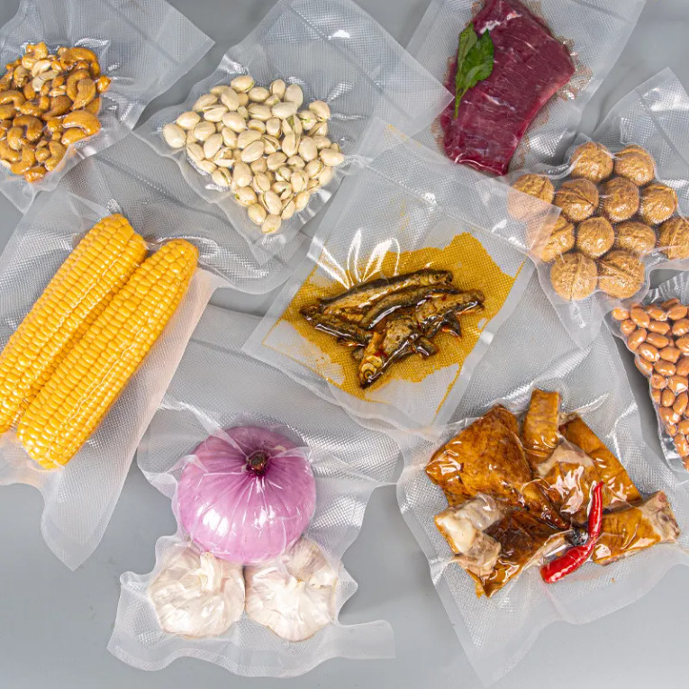 Wholesale Custom Printed Compression Vacuum Packaging Bag Vacuum Sealer Plastic Bag For Food