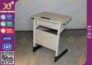 Quality Epoxy Powder Coated Student Desk And Chair Set , Childrens School Desk And Chair wholesale