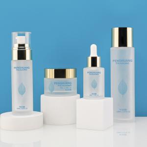 Quality OEM Luxury Cosmetic Packaging Set With Round Ball Cap 150ml wholesale