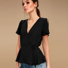 100% Cotton Short Crop Top for Women