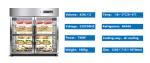780L Professional Kitchen equipment vertical refrigerator brand freezer
