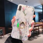 Iphone, Samsung & Huawei laser marble case with iRing, Iphone Xs Max TPU marble