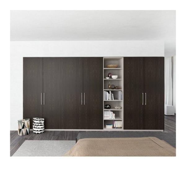 Portable Bedroom Furniture Closet Custom Open Design for Modern Villa Veneer