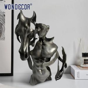 Quality Indoor Metal Art Men And Horse Bronze Sculpture wholesale
