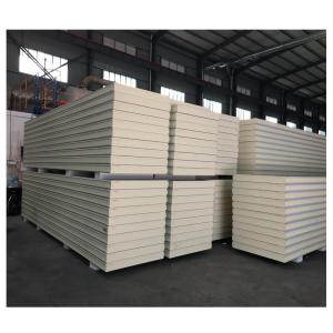 Quality B1 Fireproof Grade White PU Sandwich Panel For Heat And Sound Compressive Strength wholesale