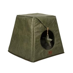 Quality Novelty Paper Cooling Pet Mat Tunnel Cat Bed Yellow Green wholesale