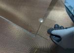 Sandwich Glass Metal Fabric / Metalspurc Metallized Mesh Fabric