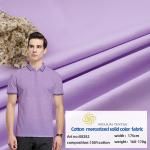 Satin Solid Cotton Knit Fabric Yarn Dyed Shirt Material 175cm Skin Friendly