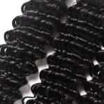 Human Brazilian Body Wave Hair 3 Bundles , Loose Deep Wave Human Hair Weave