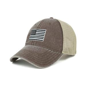 Quality 58cm Grey Denim Embroidered Baseball Hats For Outdoor Golf Sports wholesale