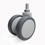 5 Inch Twin Rotating Wheel Medical Caster for Hospital Equipment in US Currency