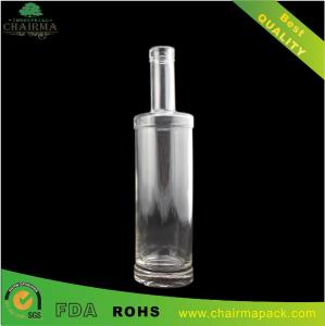 Quality Round Transparent Glass Bottle for Vodka wholesale