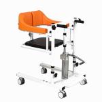 Orange Adjustable Transfer Lift Chair Paralyzed Hydraulic Lift Wheelchair