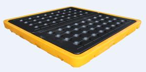 Quality 4 Drum Spill Oil Containment Pallet Deck Eco Friendly PE 1300*1300*150 wholesale
