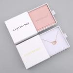 Recyclable Jewelry Packaging Box Earrings And Necklaces Cardboard Jewelry Gift