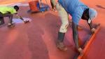8MM Eco Outdoor Sports Surfaces Permeable Running Track Flooring