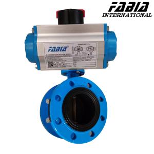 Quality Soft Seal Pneumatic Butterfly Valve Flanged type wholesale