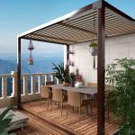 Black Electrophoretic Coating Outdoors Supports for 45 Degree Post Pergola Angle