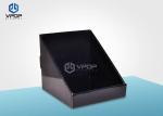 Retail Store Black PDQ Counter Display Black Colour With CMYK Full Color