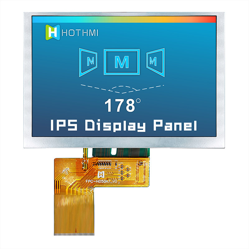5.0 Inch 800x480 Display IPS Sunlight Readable Monitors TFT LCD Display Manufacturer
