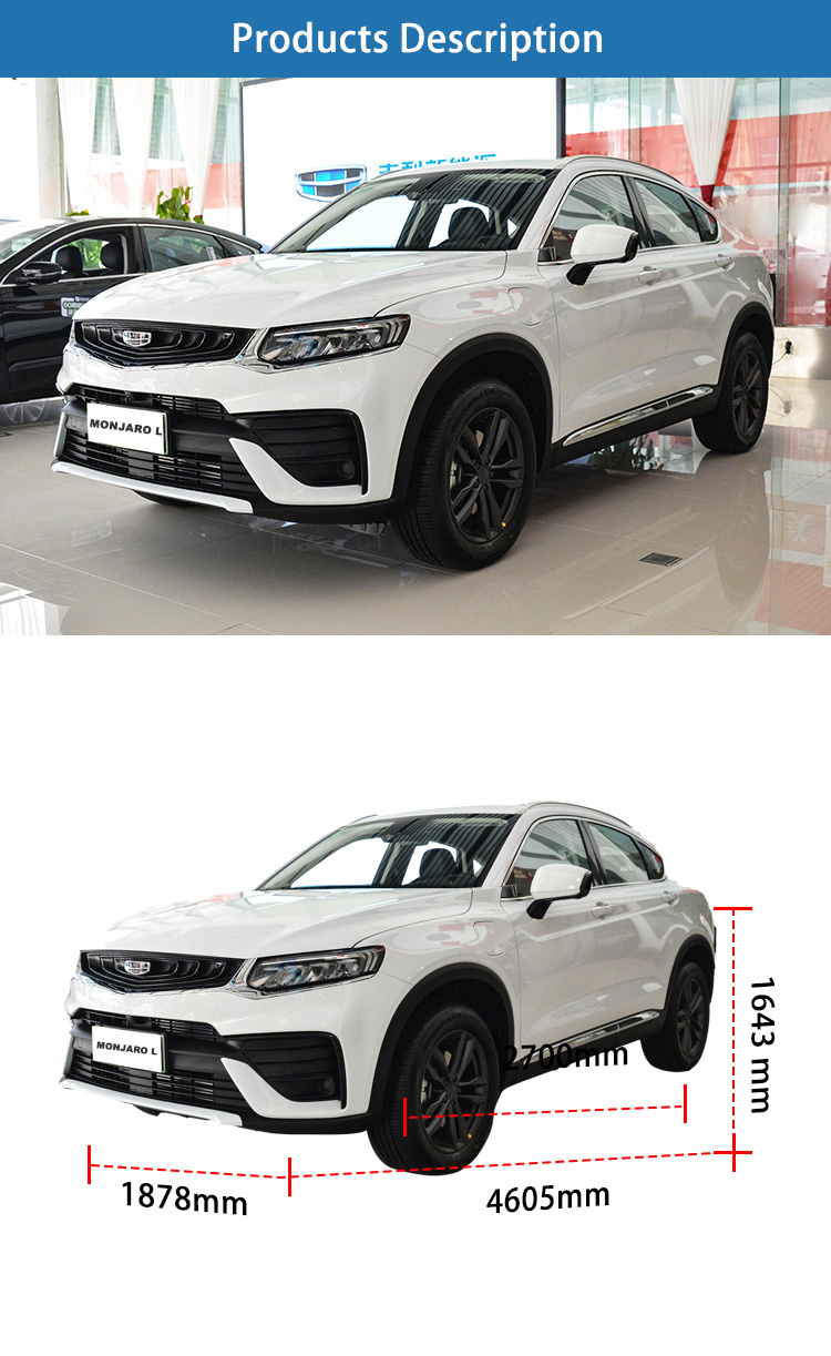 Compact Used Geely Car 110kW Cheap Electric Vehicles SUV Hybrid