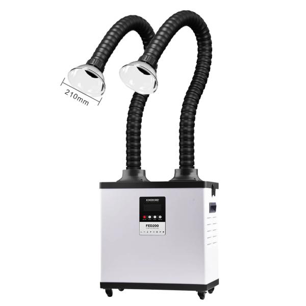 FED200 Welding Smoke Absorber , Double Fume Extractor For Nail Salon /