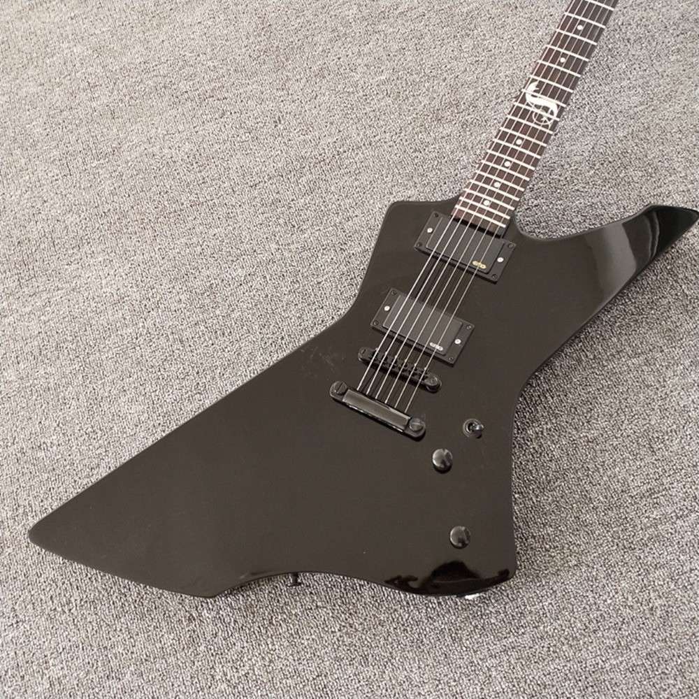 Black JH LTD Snakebyte guitar,James Hetfield Signature Guitar,Rosewood Fretboard