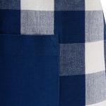 Artist Painters Mens Cotton Apron Sublimation Printed Blue White Squares