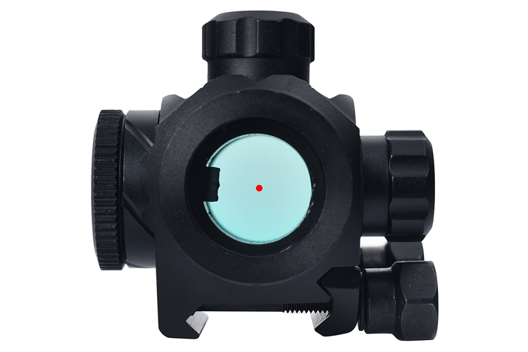 1x Mini Red Dot Sight for Hunting Illumination 6 Levels Red Push Botton Type