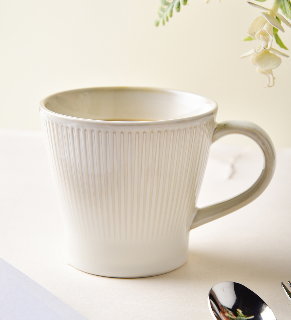 Vintage Ceramic Coffee Mug 300ml Reactive Glaze Porcelain Cup For Sustainable Living