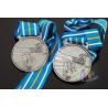 Buy cheap Sports Skiing Event 3D Effect Metal Award Medals With Antique Silver Plating from wholesalers