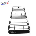 Black E007 Car Roof Rack Basket Split Type Steel Material For Universal