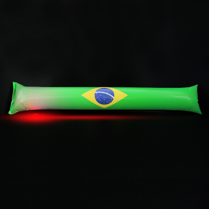 Football Game Cheer Sticks 60*10cm PE Logo Customized Sports Supplies