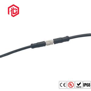 Quality Metal M8 3 Core Electric​ Cable Nylon​ Waterproof Male Female Connector wholesale
