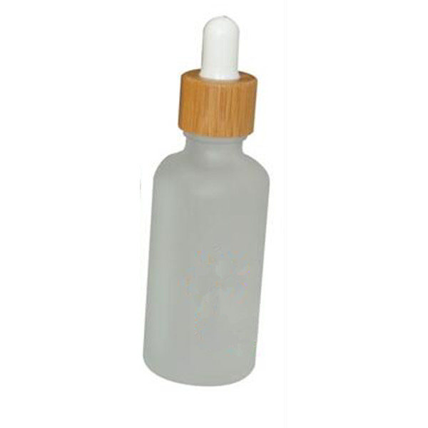 Frosted Bamboo Cosmetic Glass Jars Sets 15g 30g 150g 50ml 100ml 120ml