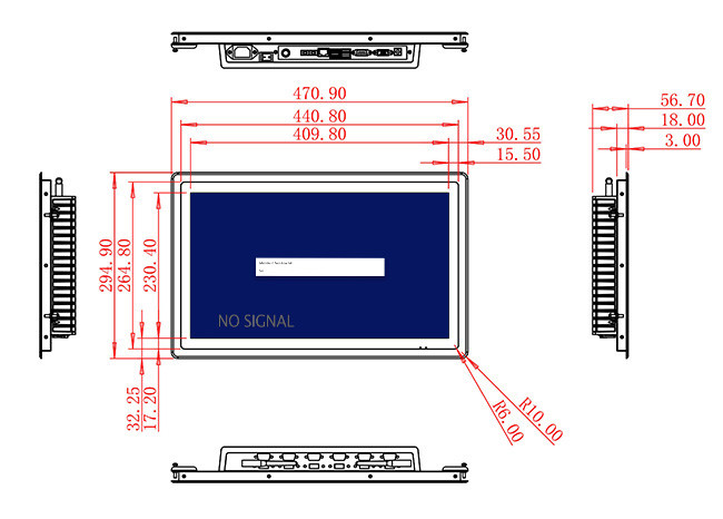 18.5-Inch Reliable Screen for Transportation Panels and Logistics Operations