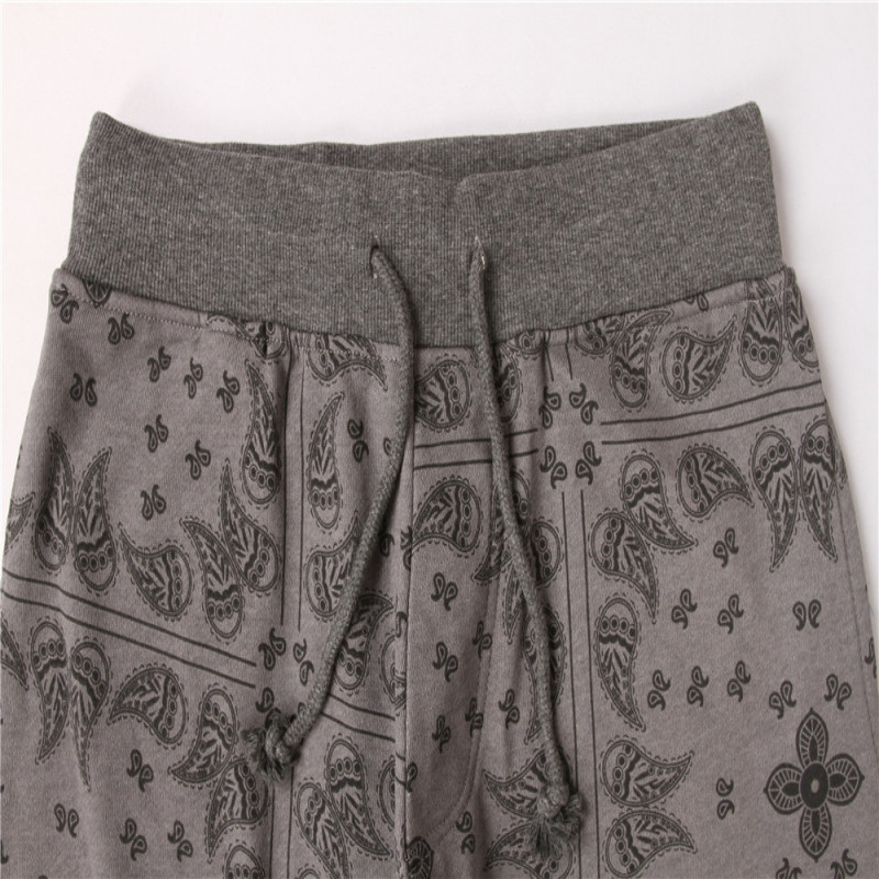 80% Cotton 20% Polyester Print Mens Terry Joggers Fleece Terry Cotton Sweatpants