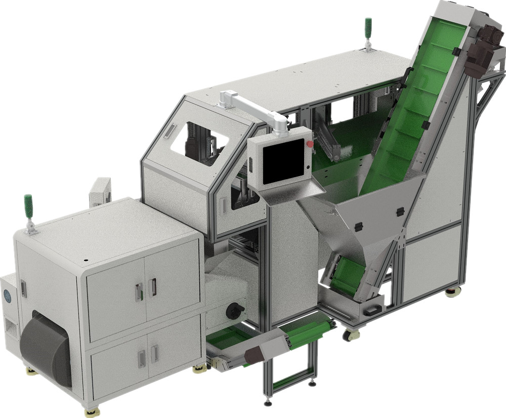 Automatic Visual Counting Packing Machine For O Ring Plastic Packaging PE Film