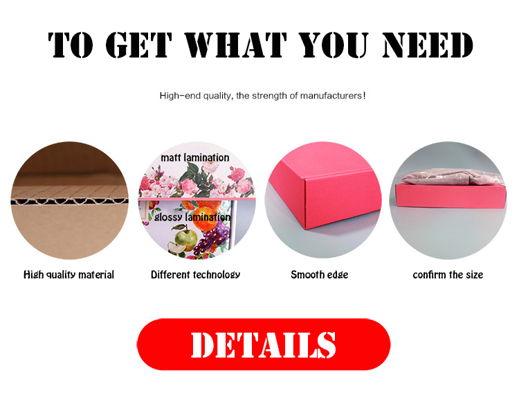 Kraft Corrugated Mailer Box Clothes Shoes Customized Paper Packaging Box