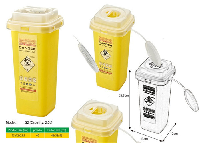 2 Litre Sharps disposal container, Pocket Sharps Container, Sharps Container | WinnerCare