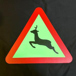 Quality 1mm Photoluminescent Triangle Traffic Warning Signage Glow In The Dark wholesale